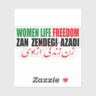 Woman Life Freedom Iran Zan Zendegi Azadi Persian Sticker