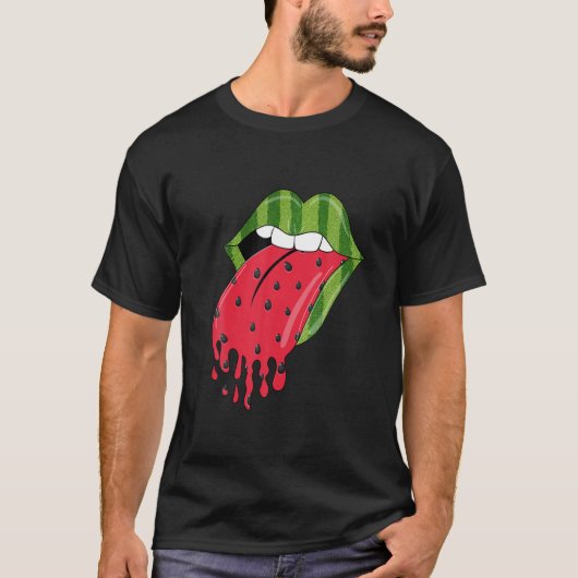 Woman Lip Melon Mama Watermelon T-shirt (Voorkant)