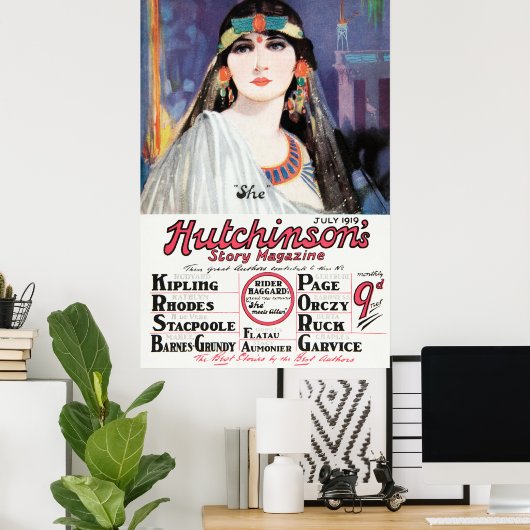 Woman Magazine Poster (Thuiskantoor)