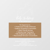 Woman Man Sculpting Massage Body Contouring Raamsticker (Vel)