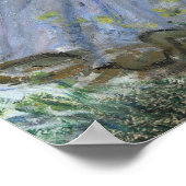 Woman Meadow Parasol Portret Poster (Hoek)