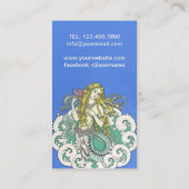 Woman Mermaid Art g8678 Visitekaartje (Achterkant)