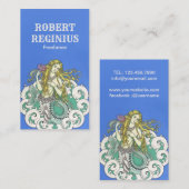 Woman Mermaid Art g8678 Visitekaartje (Voorkant / Achterkant)