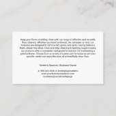 Woman Mopping House Floor | Janitorial Services Visitekaartje (Achterkant)