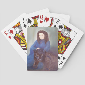 Woman n Black Panther Playing Cards Pokerkaarten