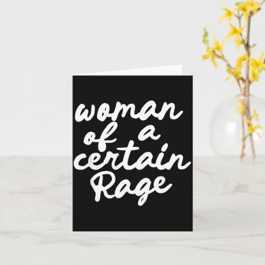Woman Of A Certain Rage  Kaart (Gele Bloem)