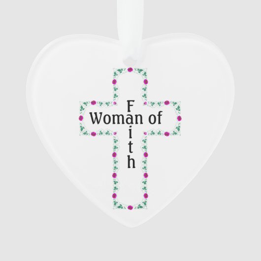 Woman of faith ornament (voorkant)