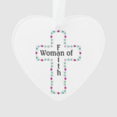 Woman of faith ornament (achterkant)