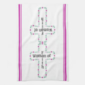 Woman of faith theedoek (Verticaal)