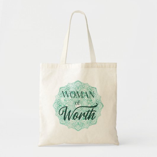 Woman of Worth Tote Bag (Voorkant)