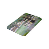 Woman on a Bench (door Edwin Austin Abbey) Badmat (Gekanteld)