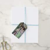 Woman on a Bench (door Edwin Austin Abbey) Cadeaulabel (Met Touw)