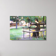 Woman on a Bench (door Edwin Austin Abbey)