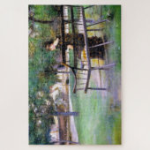Woman on a Bench (door Edwin Austin Abbey) Legpuzzel (Verticaal)