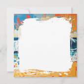 Woman on Beach Abstract Seaside Art  (Achterkant)