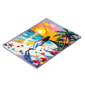 Woman on Beach Tropical Scene Notitieboek (Linkerzijde)