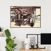 woman on motorfiets poster (Thuiskantoor)