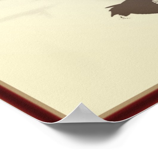 woman on motorfiets poster (Hoek)