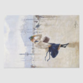  Woman Paris Scene Tissue Paper Tissuepapier (Voorkant)