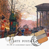  Woman Paris Street Scene Tissue Paper Tissuepapier