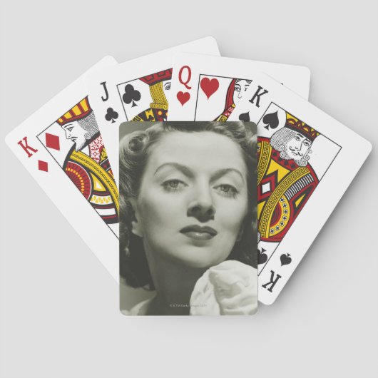 Woman Posing in Studio 2 Speelkaarten (Achterkant)