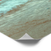 Woman Posing On A Beach In Red Bikini Poster (Hoek)