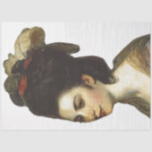 Woman Profile Decoupage Paper Tissuepapier (Voorkant)