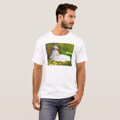 Woman Reading Claude Monet T-shirt (Voorkant volledig)