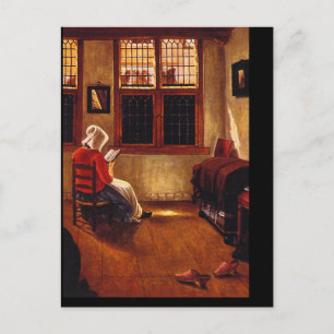 Woman Reading'_Dutch Masters Briefkaart