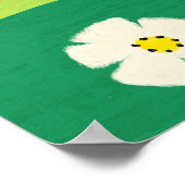 Woman reading in the garden poster (Hoek)