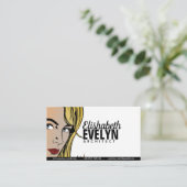 Woman Retro Visitekaartje (Staand voorkant)