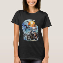 Woman Ride Motorcycle