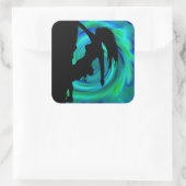 Woman Rock Klimmen stickers (Tas)