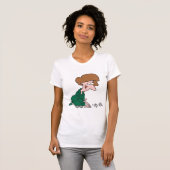 Woman Rolling Dice Womens T-Shirt (Voorkant volledig)