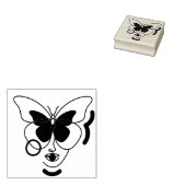 Woman Rubberstempel (Gestempeld)