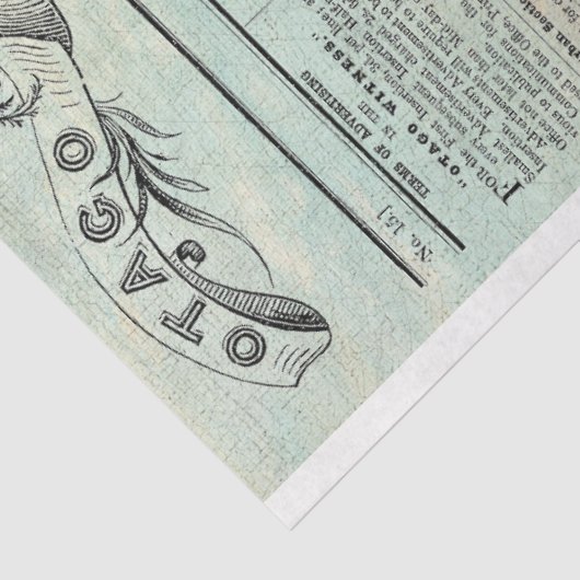  Woman Rustic Texture Distress Decoupage Tissuepapier (Detail)