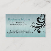 Woman Salon Hair Stylist Visitekaartje (Achterkant)