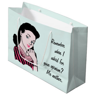 Woman Sarcasm 50 Large Cadeautasje