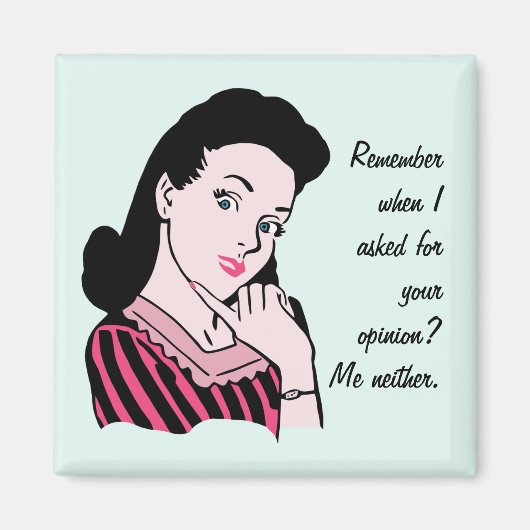 Woman Sarcasm 50 Magneet (Voorkant)