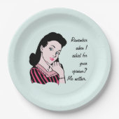 Woman Sarcasm 50 Papieren Bordje (Voorkant)