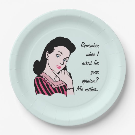 Woman Sarcasm 50 Papieren Bordje (Voorkant)