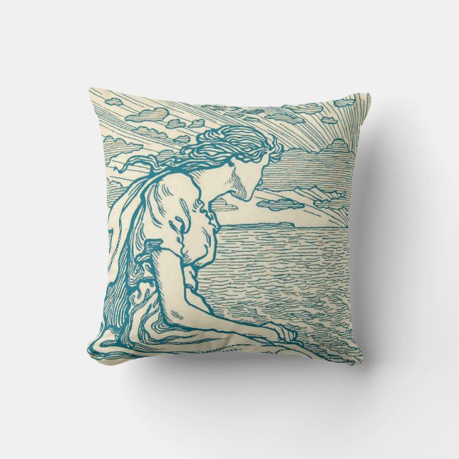  Woman Senta Love Cliff Zee Wagner Opera Kussen (Voorkant)