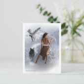 Woman Shaman Post Kaart (Staand voorkant)