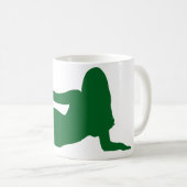 Woman Silhouette Coffee Mok (Voorkant rechts)