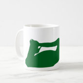 Woman Silhouette Coffee Mok (Voorkant links)