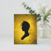 "Woman Silhouette" postcard Briefkaart (Staand voorkant)