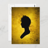 "Woman Silhouette" postcard Briefkaart (Voorkant / Achterkant)