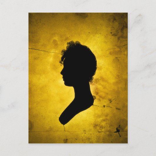 "Woman Silhouette" postcard Briefkaart (Voorkant)