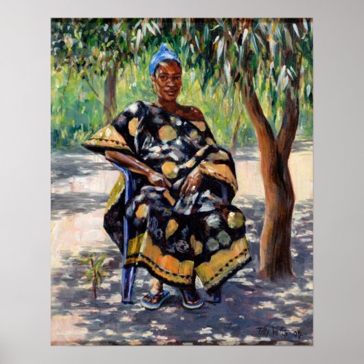 Woman Sitting Poster (Voorkant)