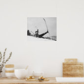Woman Skier II Poster (Keuken)